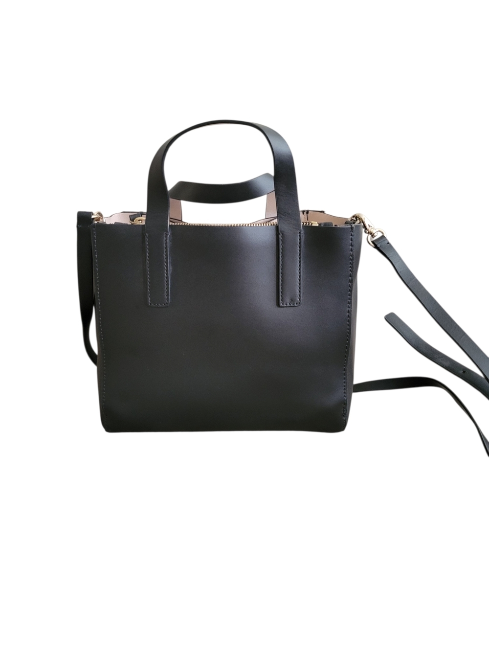 Kate Spade Black Leather Top-Handle Crossbody Tote - Picture 2 of 16